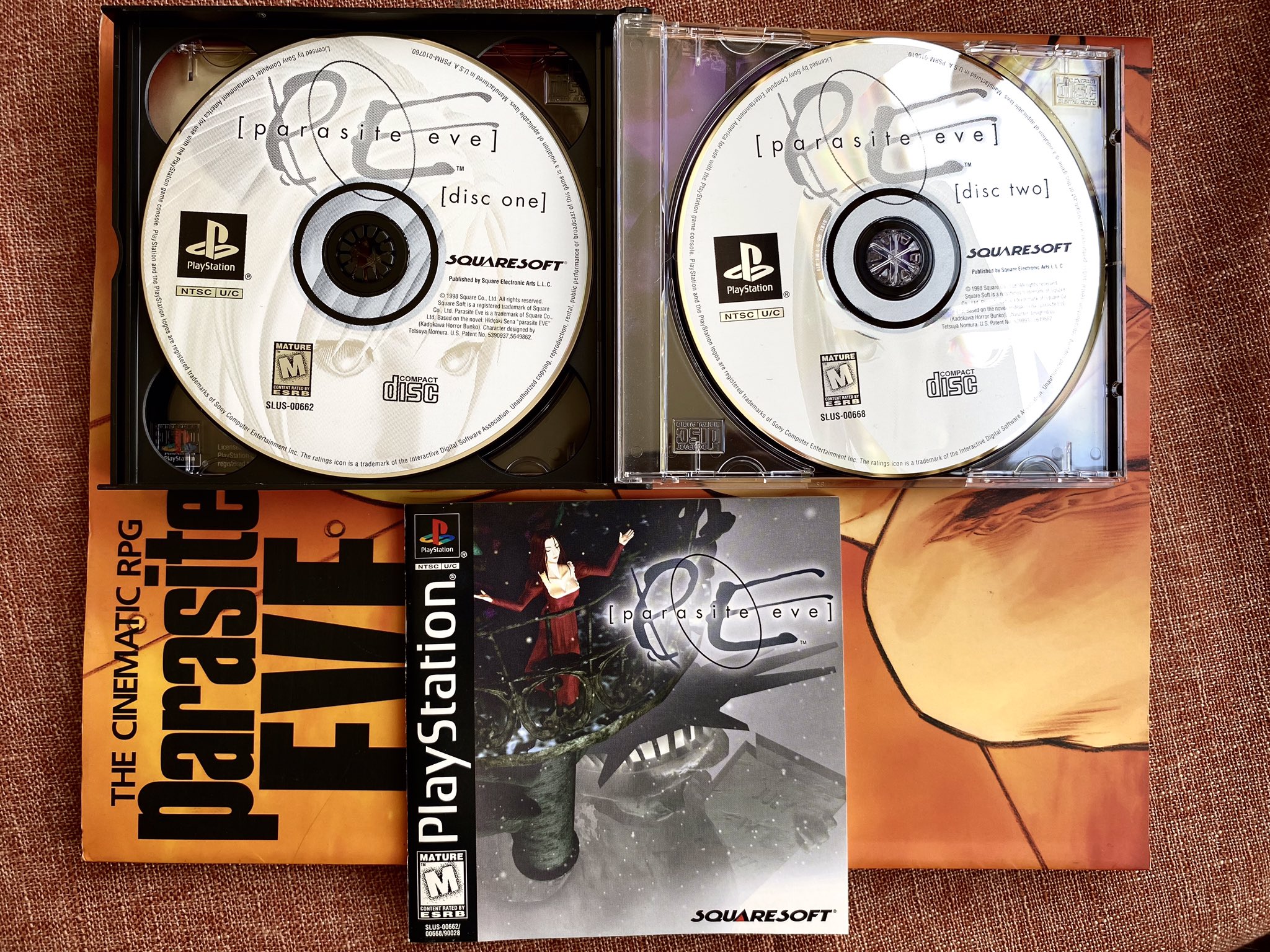 PlayStation -- Parasite Eve -- PS1. JAPAN GAME. Spine Card. work fully.  19915