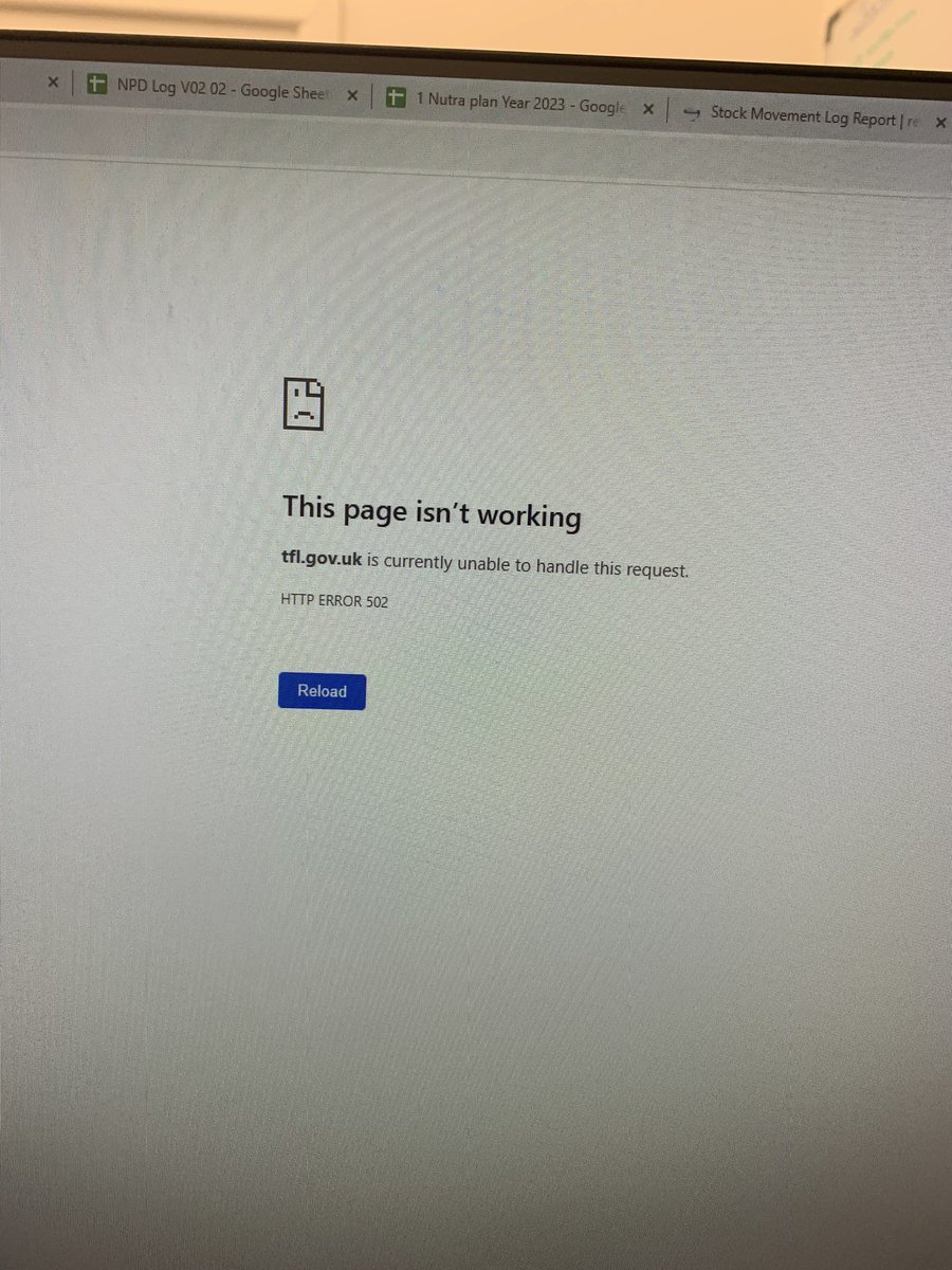 ScottStripp's tweet photo. @TfL is your website down, isn’t working https://t.co/UIBUCTl8Bk