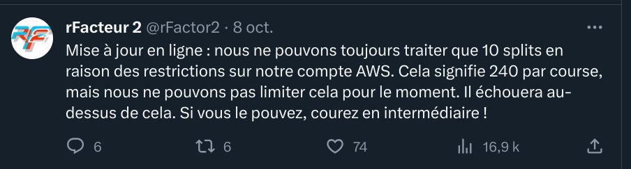 SimracingG's tweet image. Pour les joueurs de #RF2