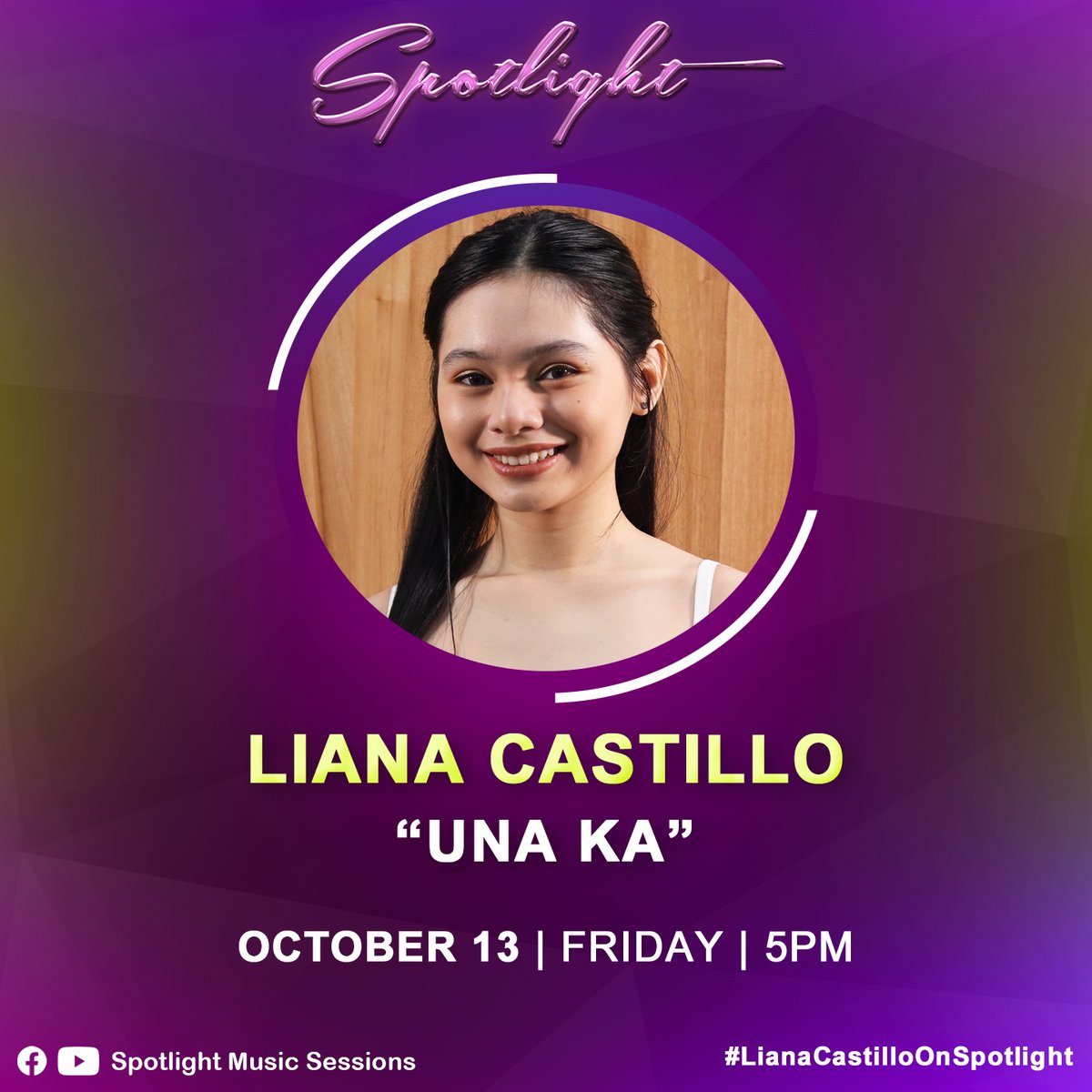 SpotlightMS's tweet photo. #LianaCastillo is taking over the #Spotlight for the first time ever! ✨

Catch her perform "Una Ka" on Spotlight's Youtube channel this Friday, Oct 13, at 5PM. 🎶

#LianaCastilloOnSpotlight https://t.co/LMx42CxrEe