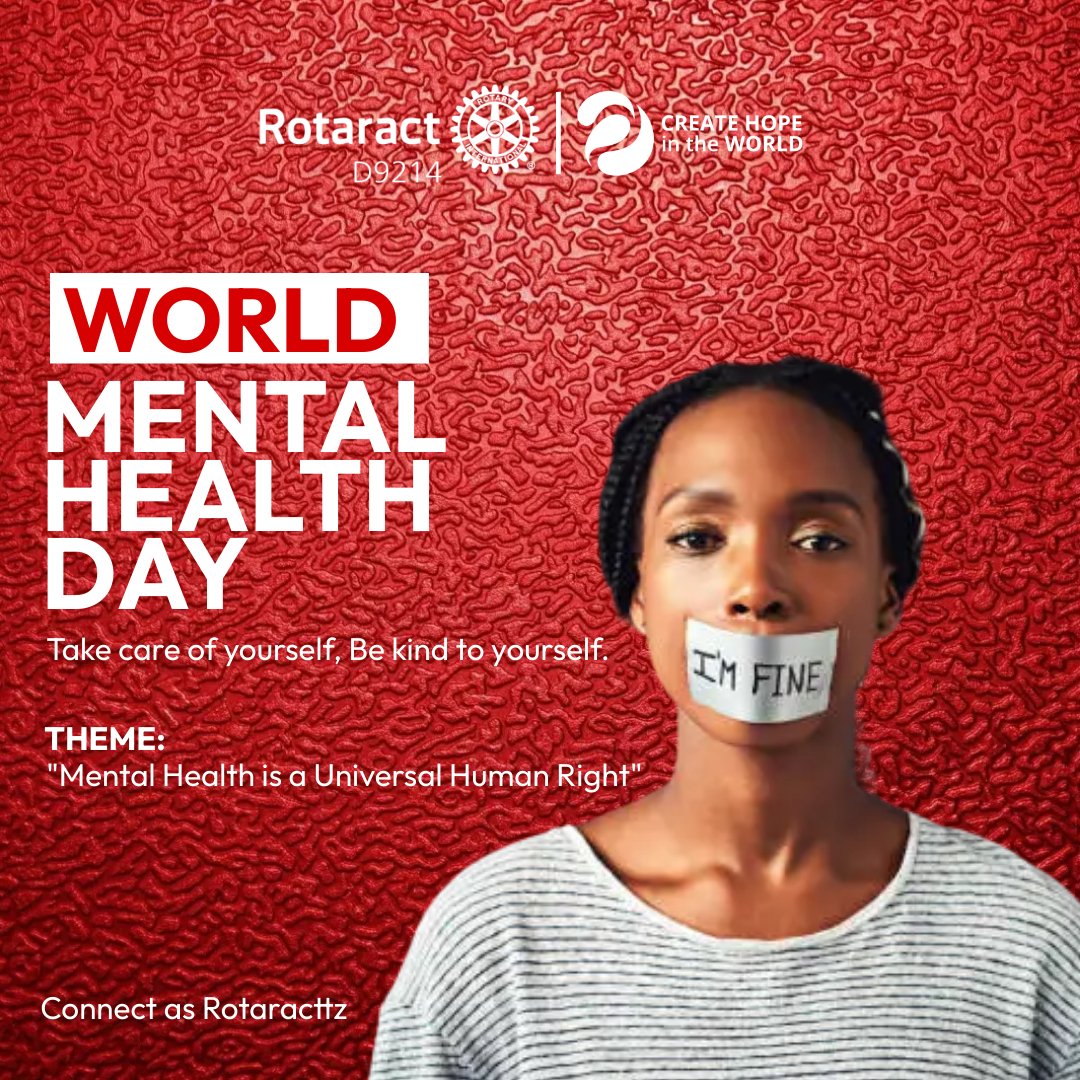rottanzania's tweet image. Taking steps to care for our minds on #WorldMentalHealthDay 💚 #CreateHope

@RotaractD9214
