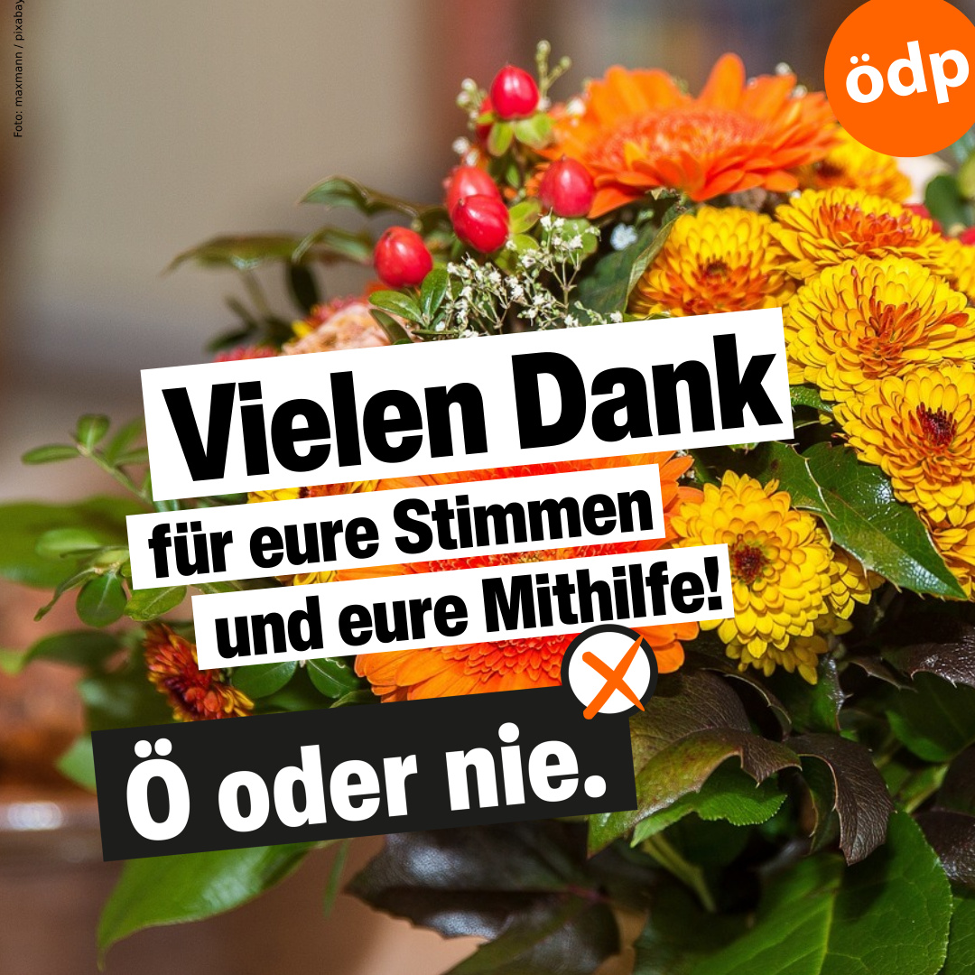 #ÖDP-Ergebnis bei der #LandtagswahlBayern 2023: 1,8 % der Gesamtstimmen. Damit haben wir sogar die LINKE überholt und unser Ergebnis von 2018 leicht verbessert.
DANKE an alle, die uns ihre Stimme anvertraut und den Wahlkampf in den letzten Monaten möglich gemacht haben! #Öodernie