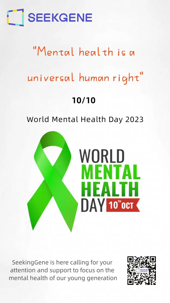 SeekGeneBiosic's tweet photo. 👏Did you know that mental health is just as important as physical health? As we navigate a rapidly changing world, it's crucial that we pay attention to the mental well-being of our teenagers.

#WorldMentalHealthDay #YouthMentalHealth  #MentalHealthMatters #SeekGene https://t.co/9LhyAW0Zgb
