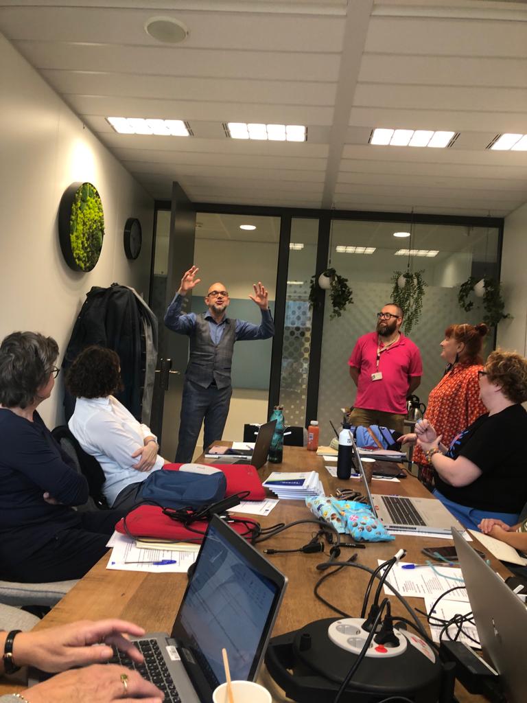 ici_project's tweet photo. The #ICI partner meeting is well underway @HvA in Amsterdam. Deep discussions on what #Inclusive #Comprehensive #Internationalisation truly is, what is the hidden curriculum and how we can make our self-assessment tool more accessible to all. 
@Erasmus_Project #Intled #HigherEd https://t.co/YHwBhsdz6S
