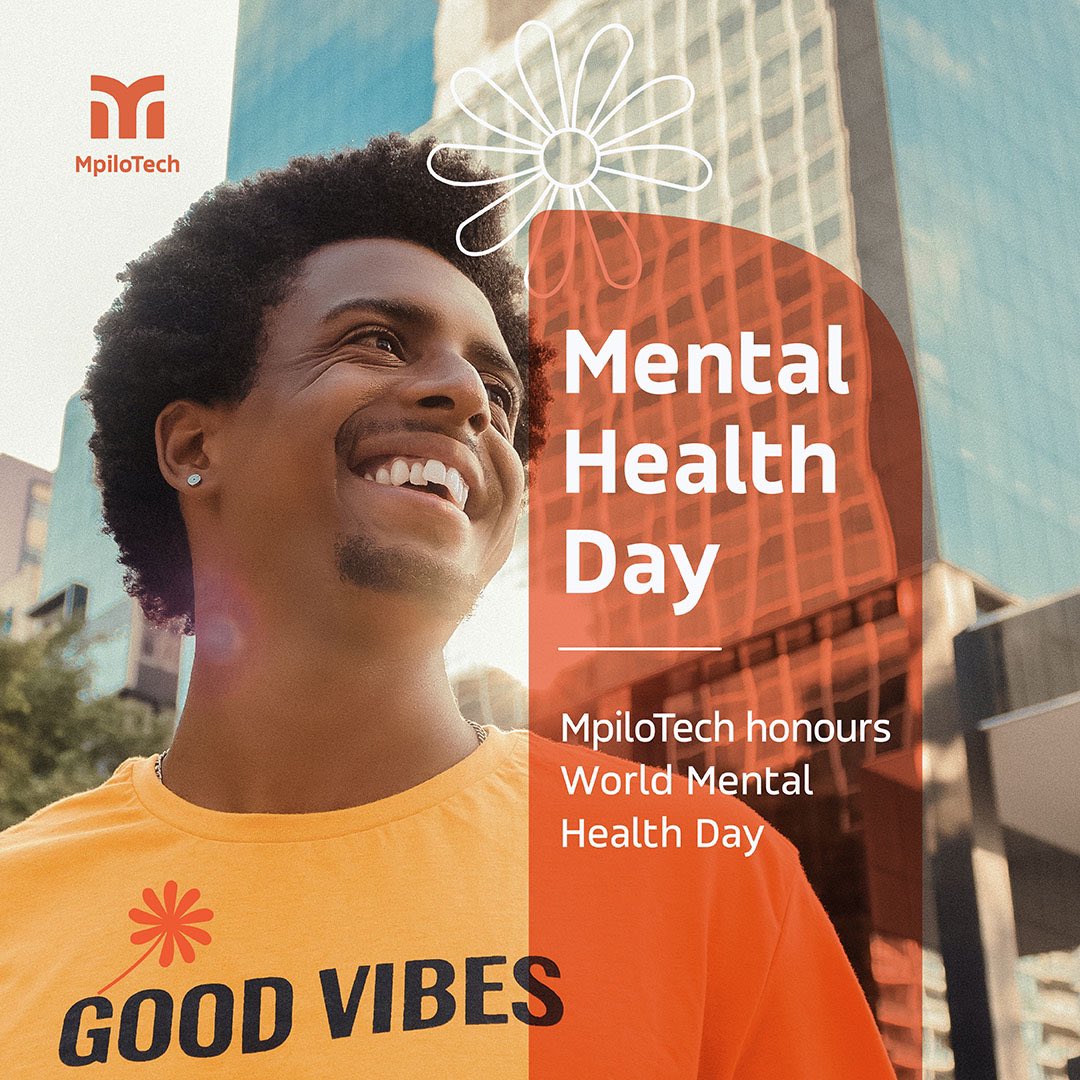 MpiloTech honours #WorldMentalHealthDay

At MpiloTech, we hold the well-being of our staff members in the highest regard, particularly their mental health. We recognize that a healthy state of mind is the foundation for well-rounded and fulfilled lives.

#mentalwellbeingmatters