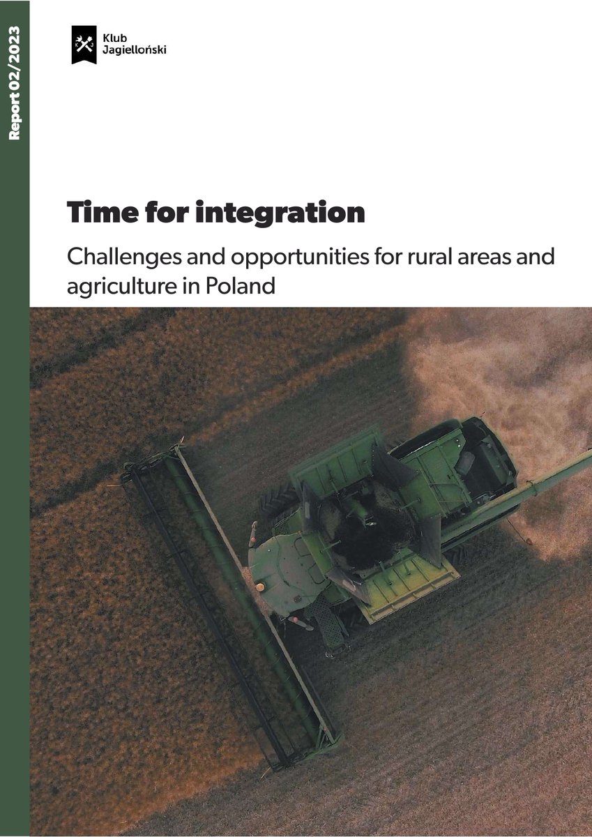 🚜'Too seldom in the polarised public debate have the issues of the diversity of the Polish rural areas and the structural challenges facing in particular farmers.' One of our latest reports available now in English!👇klubjagiellonski.pl/publikacje/tim…