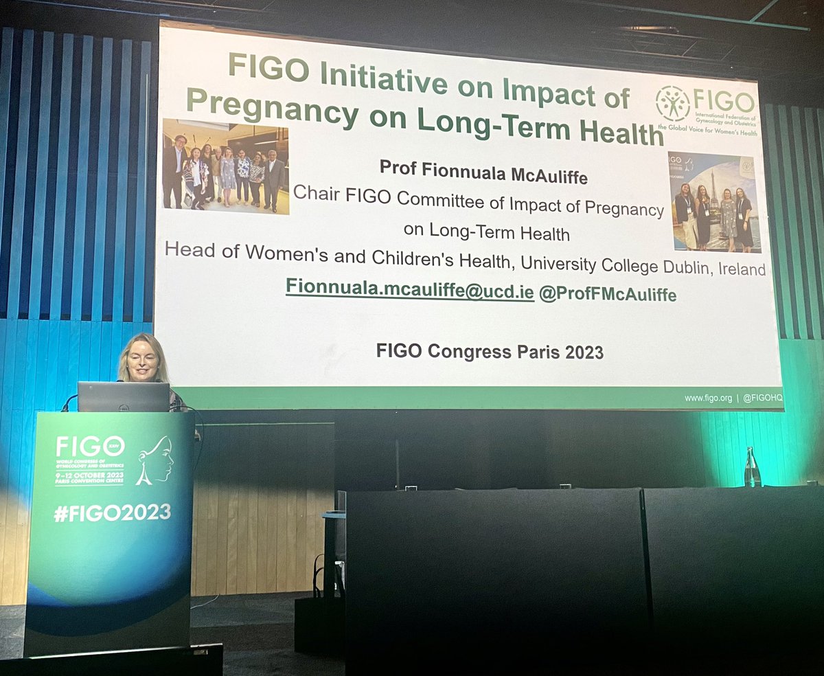 Messages on Pregnancy and Longterm Health from @ProfFMcAuliffe, Chair of the @FIGOHQ Committee of Longterm Health 

Key opportunities to improve maternal health after pregnancy: breastfeeding, weight optimisation, contraception  and integration with community care colleagues
