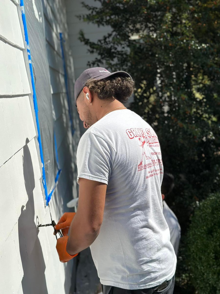 RealNickAMarino's tweet photo. It’s the attention to details Grand Slam Painting excels at doing.  

Almost done with both exteriors, can’t wait to showcase the finish product ⚾️💯🎨 

https://t.co/0OhOYYlMX8
.
.
.
.
.
.
#victorianarchitecture #victorianhousepainters #grandslampainting #nickmarino #NJpainters https://t.co/cKjf5ilbp7