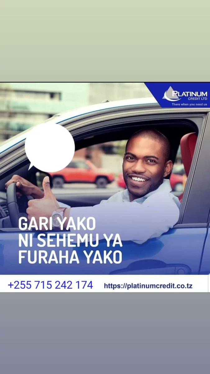CalvinJoh2's tweet photo. Je wajua sisi ndiyo suluhisho la dharula za kifedha kwa mkopo wa haraka, nafuu na salama. 

Tunatoa huduma zifuatazo. 
.Mkopo kwa dhamana ya kadi ya gari 
.Mkopo wa ushuru wa magari bandarini 
.Mkopo wa kumnunulia mteja gari yard na kuagiza nje.

wasiliana nasi +255 715 242 174 https://t.co/XK2Y0hDkoq