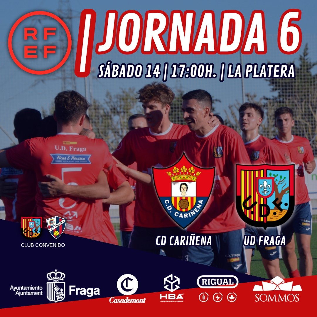 UD Fraga (@udfraga) on Twitter photo 💥 NUEVA JORNADA 💥 Esta vez toca visitar en sábado al <a href="/cdcarinena/">Ignacio Suso</a> ☝️
Mucho ánimo equipo ¡Hay que seguir sumando! 💪😉
🙌 VAMOS FRAGA 🙌 💥 NUEVA JORNADA 💥 Esta vez toca visitar en sábado al <a href="/cdcarinena/">Ignacio Suso</a> ☝️
Mucho ánimo equipo ¡Hay que seguir sumando! 💪😉
🙌 VAMOS FRAGA 🙌