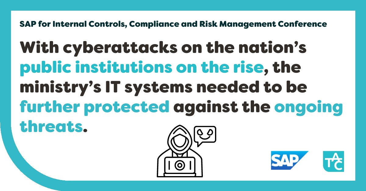 With cyber attacks on the rise see how Czech Ministry of Finance used SAP Cyber Security Solution to secure the nation’s critical IT from active international cyber threats
bit.ly/404A6it #sapcontrolscomplianceandrisk #SAPCCR #GRC #SAPGRC #cybersecurity #SAPcybersecurity