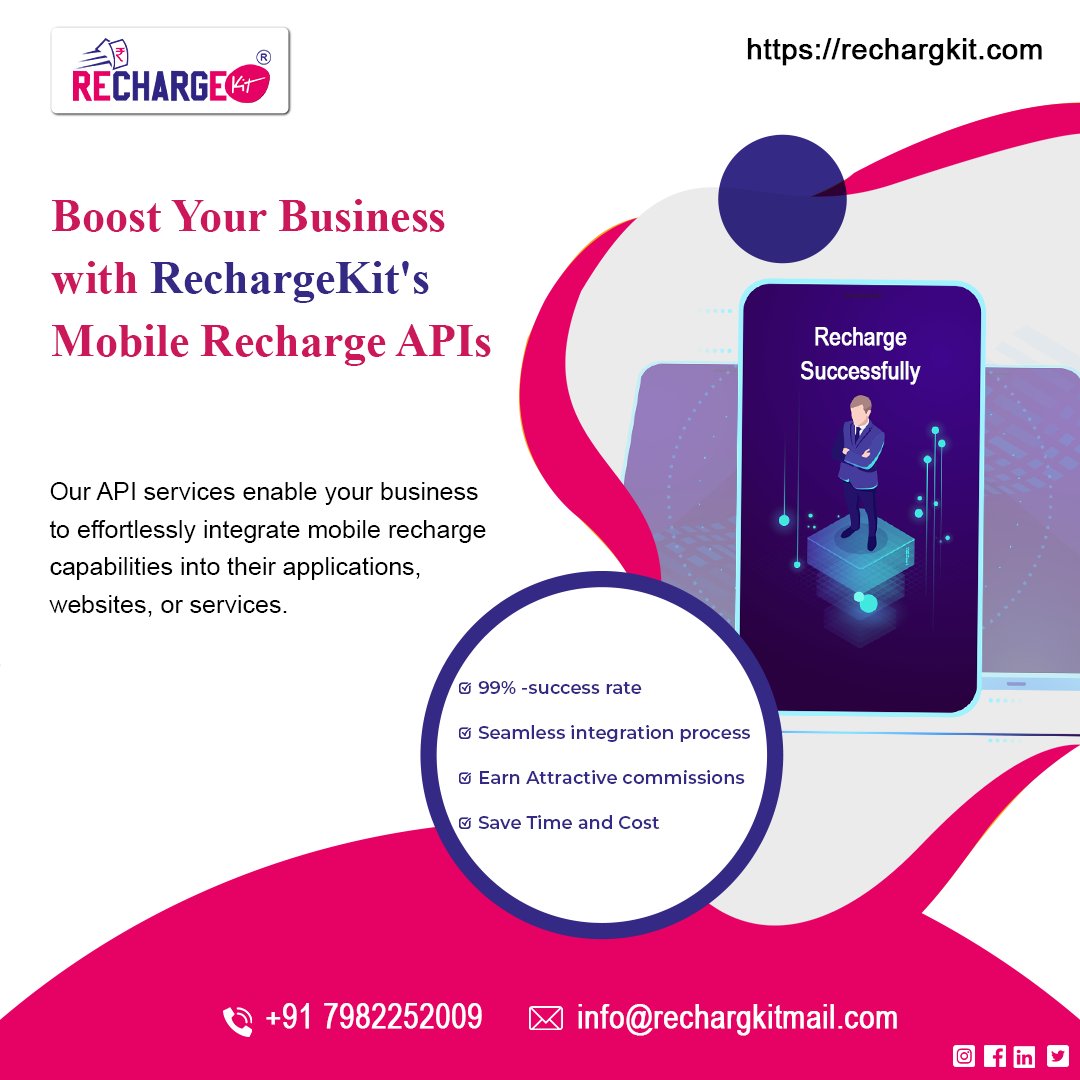 RechargeKit's tweet image. Supercharge your business operations with RechargeKit&apos;s robust API service! Seamlessly integrate our advanced solutions to unlock new levels of growth and efficiency. Elevate your business today! 💡🚀 #RechargeKitAPI #BusinessBoost