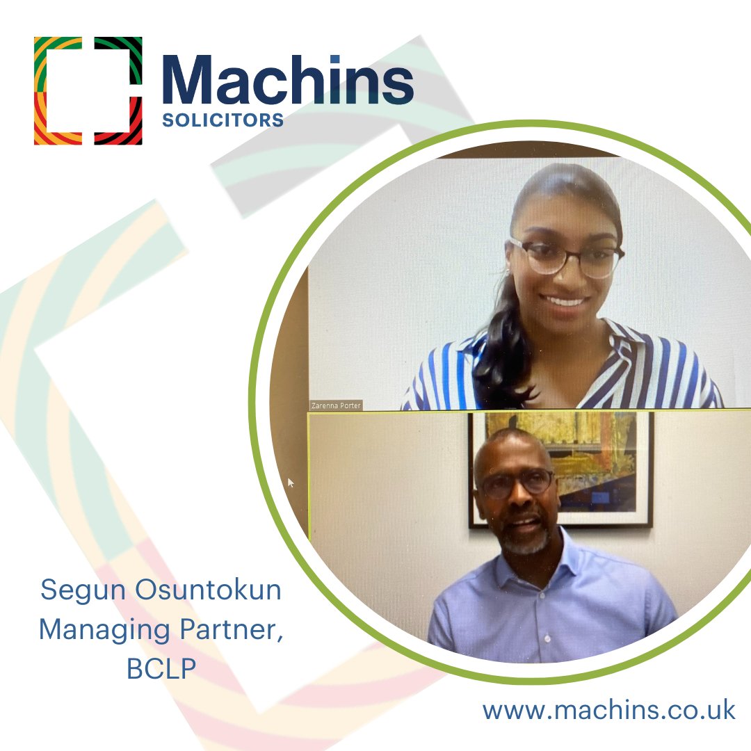 MachinsLaw's tweet photo. A huge thank you to Segun Osuntokun, Managing Partner from @BCLP who gave us an hour of his time on Friday for a Q&A with our team for Black History Month. It was a real pleasure to hear his experiences. #BlackHistoryMonth #teammachins https://t.co/HP0ic4cvai