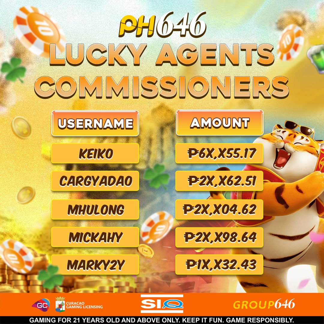 PH646Partners's tweet image. 💸 TOP COMMISSIONERS OF THE WEEK 💸

🥳 Congratulations to all LUCKY AGENTS from TOP COMMISSIONERS 🎉

See you on next week! ❤️

📥 REGISTER HERE:
➡️ bit.ly/3ZFuj2s

#PH646  #Satisfied #moneypiece #earningonline #happyearnings #philippinecasino #moneygrinding