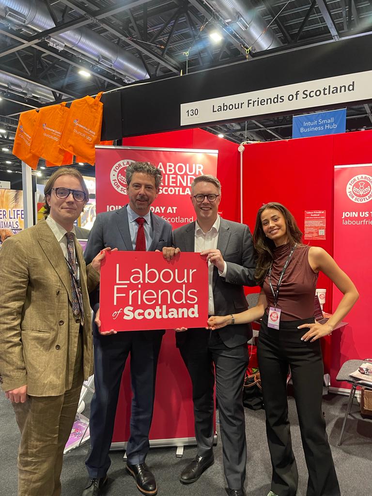 LabFriendsScot's tweet photo. We loved welcoming @Torcuil and @martinmccluskey to the stand to hear about their campaigns in Na h-Eileanan an Iar and Inverclyde respectively https://t.co/ZlUo2LrNS3