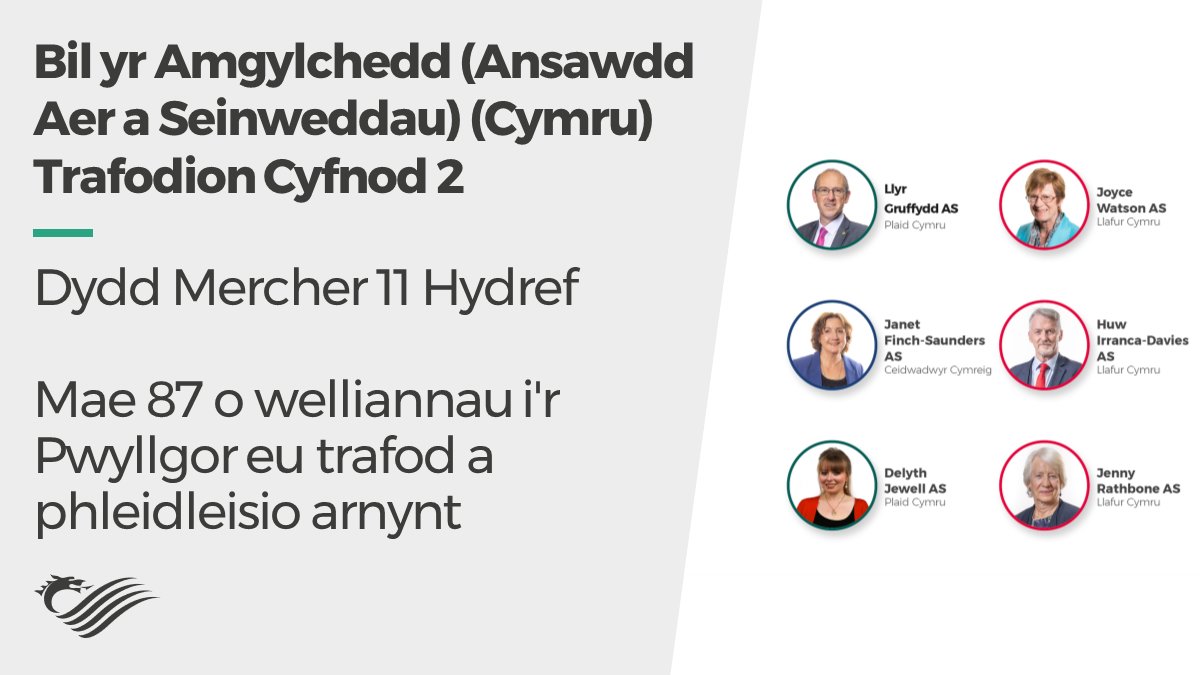 Ydych chi'n barod ar gyfer yfory?

Mae 87 o welliannau i Fil yr Amgylchedd (Ansawdd Aer a Seinweddau) (Cymru) i’r Pwyllgor eu trafod a phleidleisio arnynt.

Am ragor o wybodaeth, ewch i dudalen adnoddau newydd @SeneddYmchwil 👇🏾:
ymchwil.senedd.cymru/erthyglau-ymch…