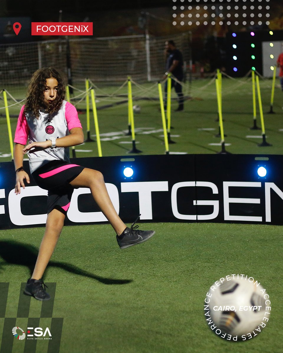 The FOOTGENiX Club in Cairo, Egypt. One of the largest ESA partner facilities around the world, which features the full ICON Range, the Precision Wall and a Wireless Circuit.

<a href="/FOOTGENiX/">FOOTGENiX</a> #RepetitionAcceleratesPerformance #esaNETWORK