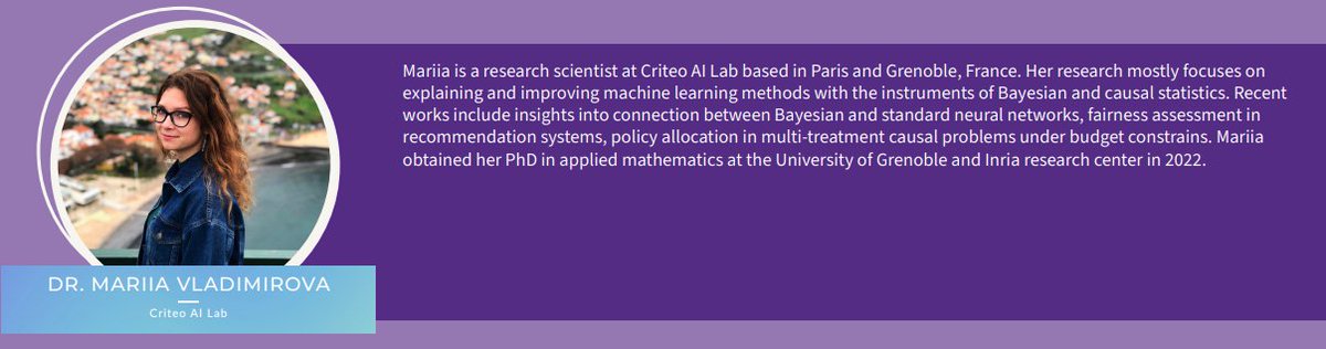 CriteoAILab's tweet image. #IDWSDS2023 is happening today! 🎉
Don&apos;t miss the talk &quot;Junior Advances in Bayesian Methods For Complex Data&quot; with Mariia, from our research team, as one of the speakers 👏
👀Online today at 5PM to 6PM UTC