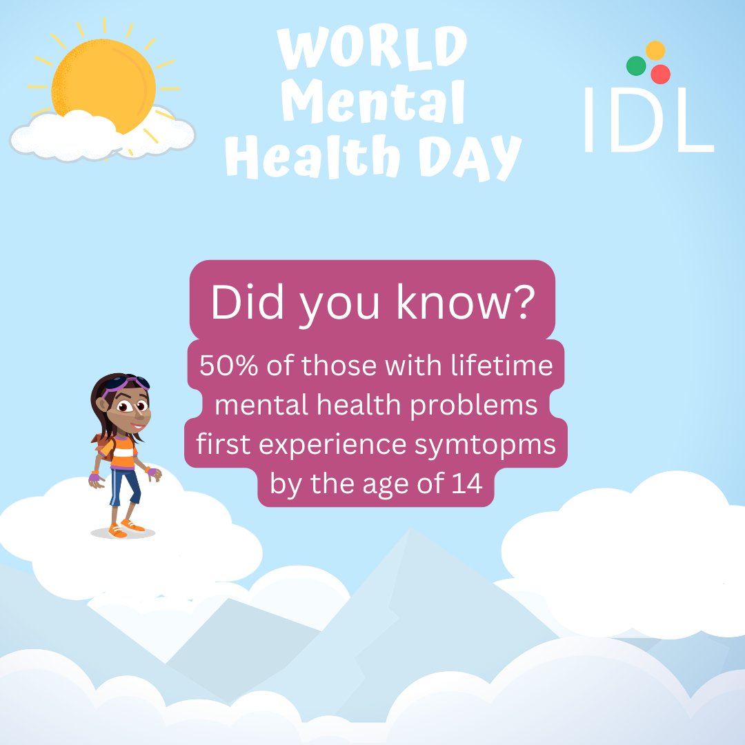 IDLCloud's tweet image. What better way to celebrate World Mental Health day than to share some facts about mental health? 
Did you know #fact2 

#worldmenatlhealthday #mentalhealth #themoreyouknow #didyouknow #idl #wellbeing #WMHD2023