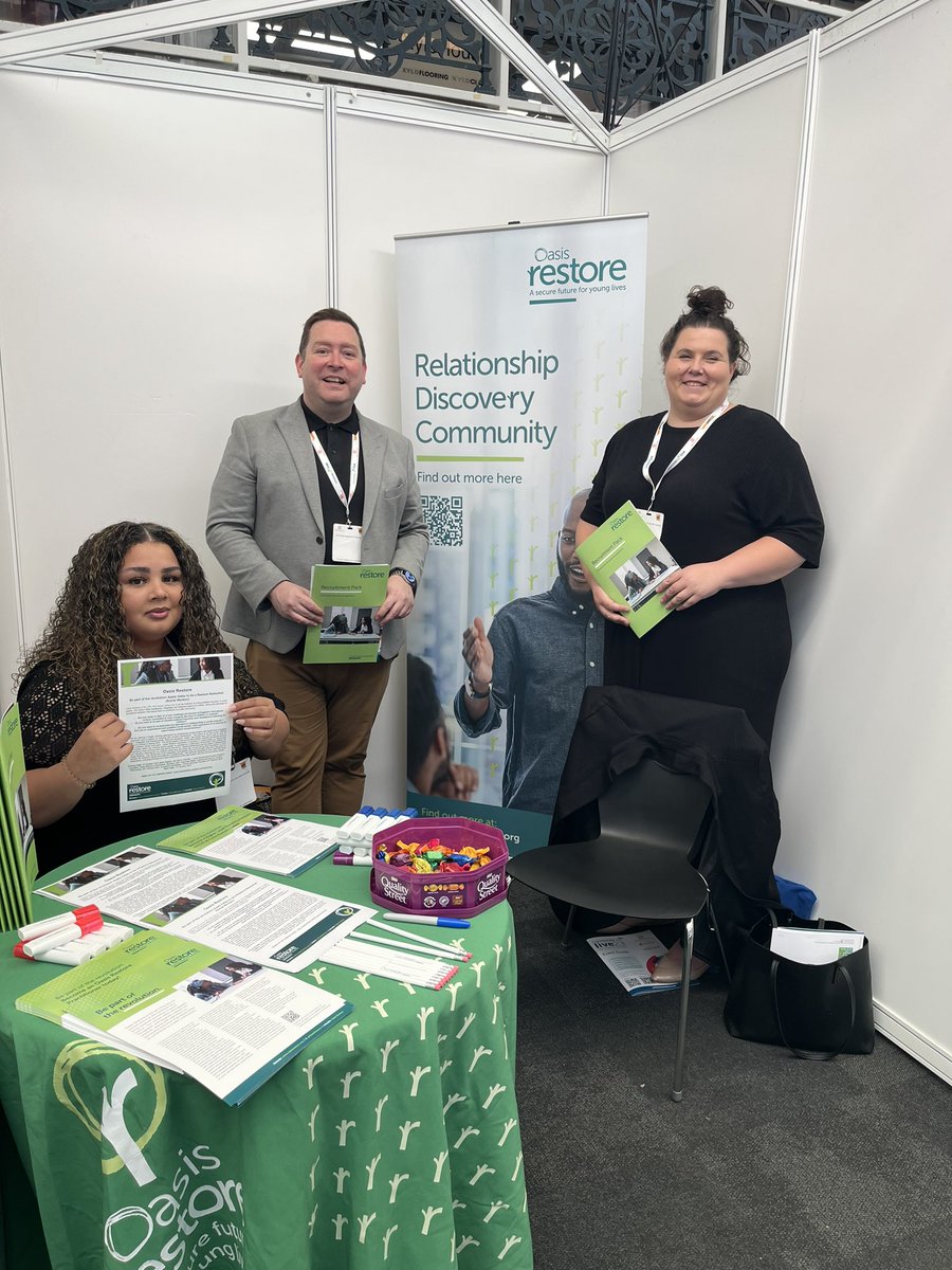 Our wonderful team are at @CommunityCare #cclive23 talking about @OasisRestore and recruiting Restore Networkers and Practitioners today. Come and say hi!