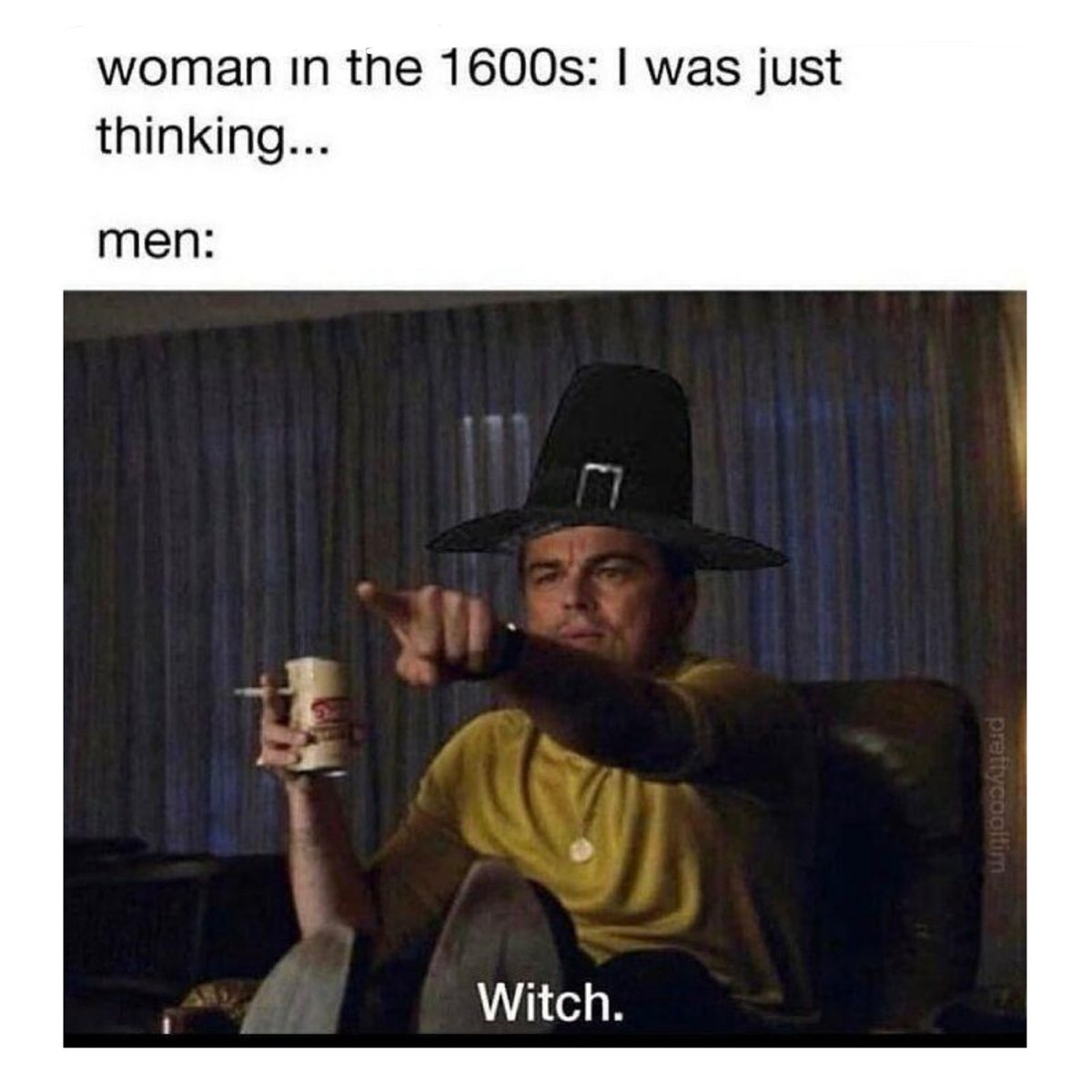 Having thoughts…and, worse, opinions?! WITCHCRAFT! 😤🔥

#halloween #halloweenmeme #spookyszn #spookymeme #halloweenmemes #meme #funnymeme #funnymemesdaily #leonardomeme #leodicapriomeme #dicapriomeme #leomeme