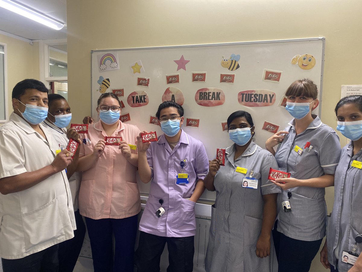 Anna Merritt (@annamerrittngh) on Twitter photo Tuesdays Take a Break- staff can enjoy a Kit Kat whilst on break. It's the little things π« <a href="/LyndseyHaemteam/">Lyndsey Wallace</a> <a href="/SarahCoughlan35/">Sarah Coughlan</a> @NGHCartwright1 #TeamTallyBee π Tuesdays Take a Break- staff can enjoy a Kit Kat whilst on break. It's the little things π« <a href="/LyndseyHaemteam/">Lyndsey Wallace</a> <a href="/SarahCoughlan35/">Sarah Coughlan</a> @NGHCartwright1 #TeamTallyBee π
