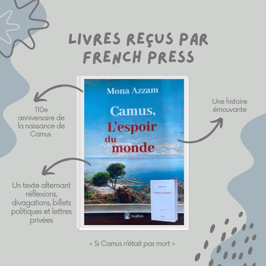 Un grand merci à celles et ceux qui nous ont récemment adressé leurs ouvrages ! Toute l’équipe French Press est impatiente de vous lire ! <a href="/PhilippeVilain1/">Philippe Vilain</a> <a href="/MonaAzzam17/">Mona Azzam</a>