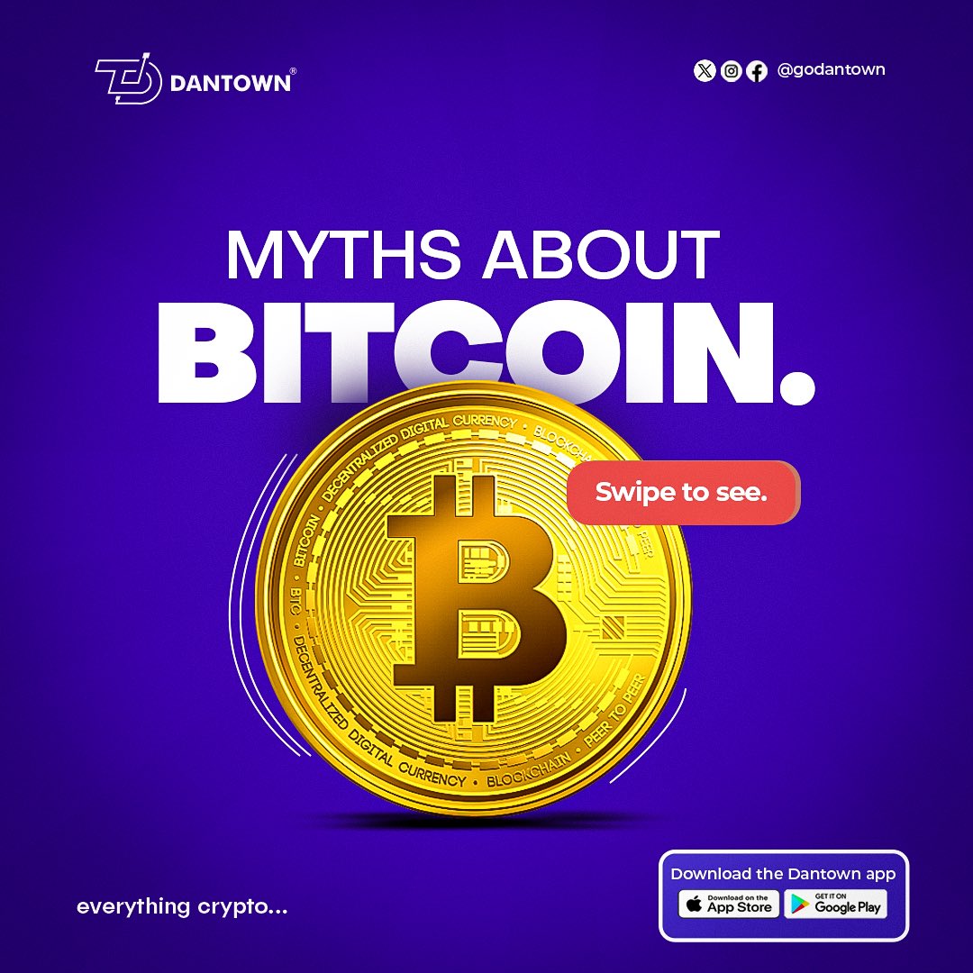 godantown's tweet photo. Which myth have you heard?
Could it be real?
Let us know in the comment section.
#dantown #bitcoinmyth #bitcoin #blockchain #crypto #tuesday #today #trending #explore https://t.co/VJ0IG3ZAiZ