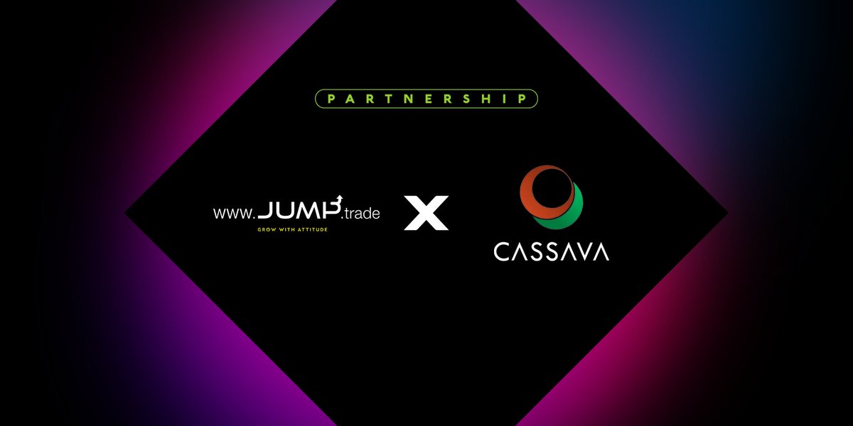 To celebrate the partnership of Jump.trade with @CassavaNetwork , we're thrilled to announce an exclusive giveaway!! 💥Finish the tasks to get reward: app.cassava.network/#/task/details… Good luck 🚀