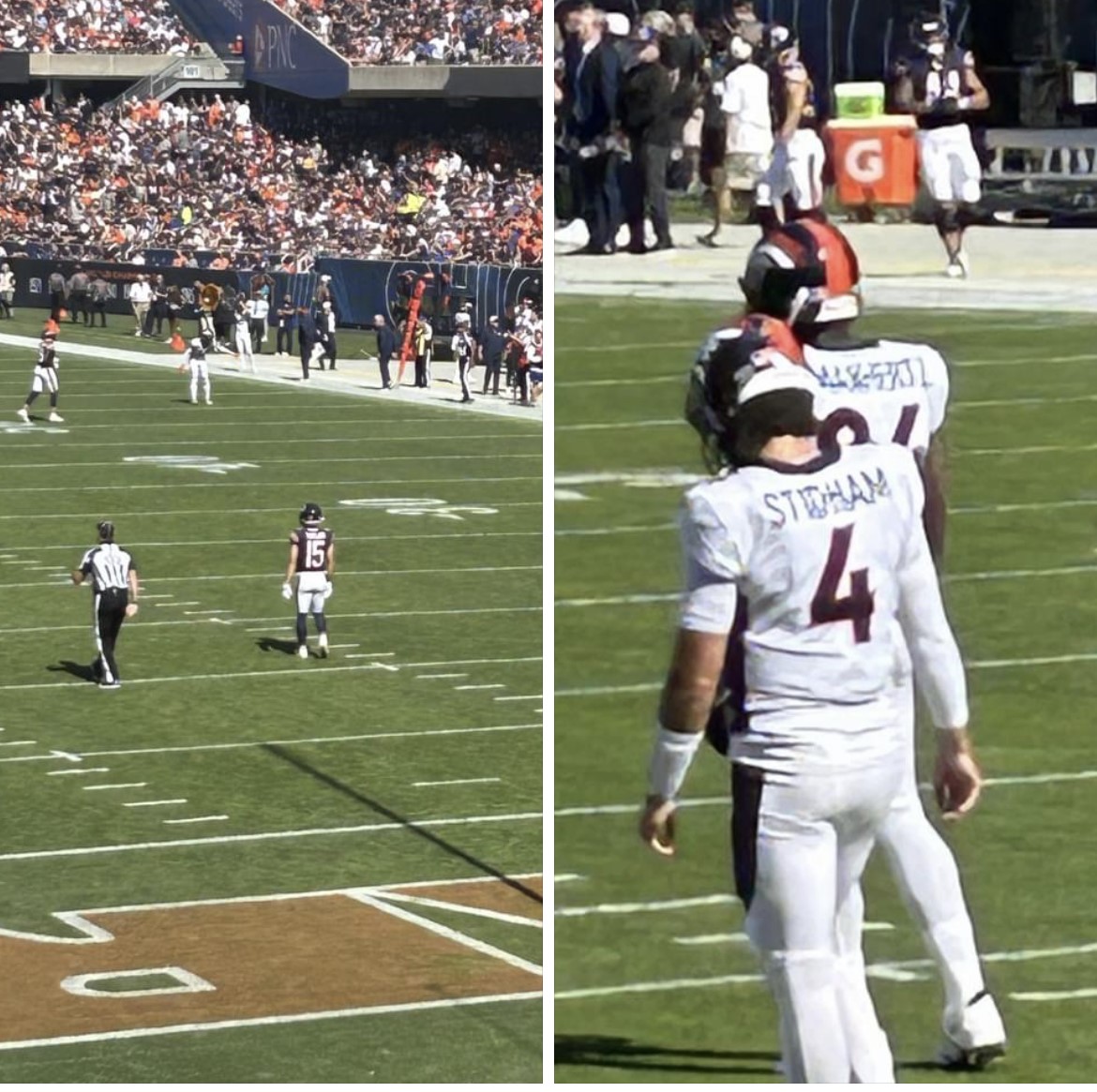 winningedgegreg's tweet photo. Who would of thought that 2 little boys (Jarrett Stidham and Trent Taylor) that lived in Tattersall Estates in Corbin, Ky during the same period would be playing in the NFL in Chicago against one another, some 20 years later.  Well, it happened this past October 1, 2023. https://t.co/NIVEVkUKnr