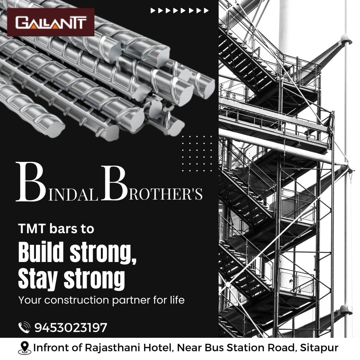 GinniInteriors's tweet image. TMT bars to Build Strong, Stay Strong 
Your construction partner for life....!
Ginni Interiors-Bindal Brother
Call Now☎️
Contact Us :- 9453023197
#GinniInteriors #Kajariatiles #kitchenapplication #Hardwarefitting #SanitaryBathware #Sitapur #bestdecor #homedecoration #longlasting