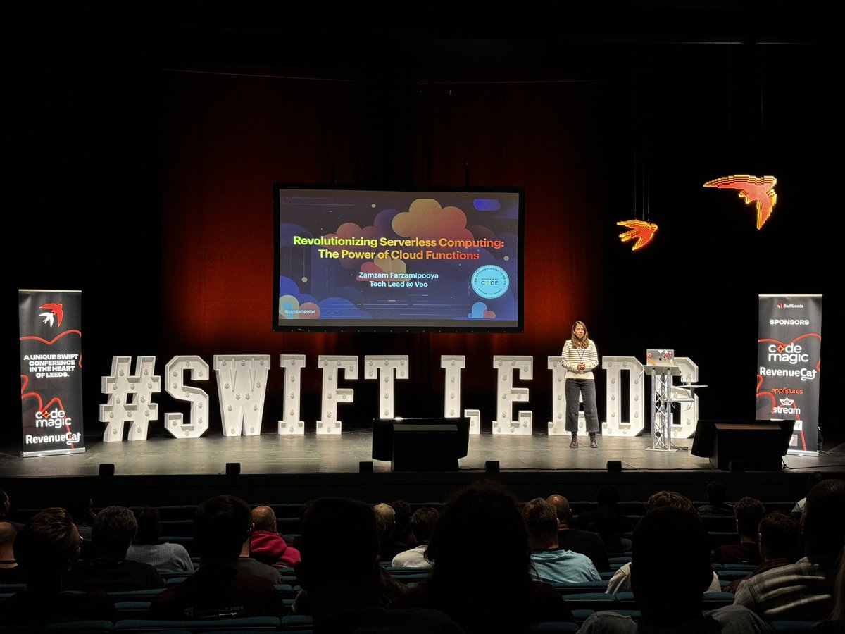 ArmerDev's tweet image. Very interesting talk from @zamzampooya about Cloud Functions! 👏 #SwiftLeeds