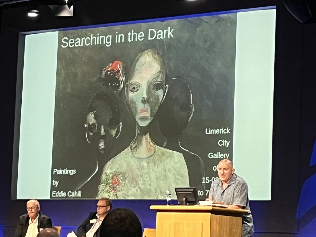 ryanscottulrich's tweet photo. Interesting to hear about the art work of prisoners in the criminal justice system at the 9th Irish Criminal Justice Agencies conference. Powerful art. https://t.co/YWtY5yC9uq