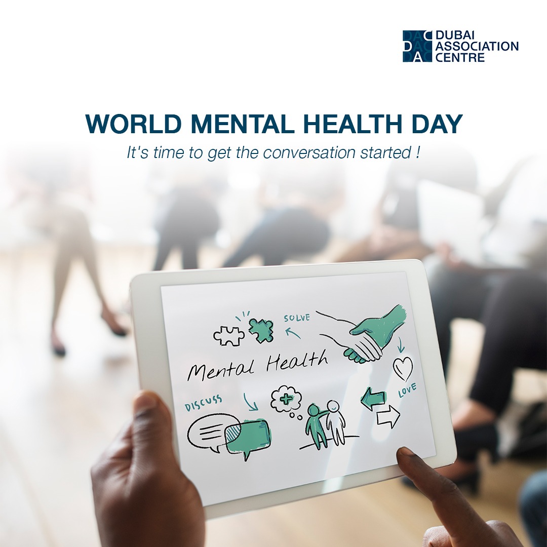 Today, we pause to reflect on World Mental Health Day. Let's break the stigma and prioritize mental well-being! 💚​

#WorldMentalHealthDay #MentalHealthMatters #EndTheStigma #WellBeing #SupportEachOther💚 #associations #DACDubai #DubaiAssociationCentre