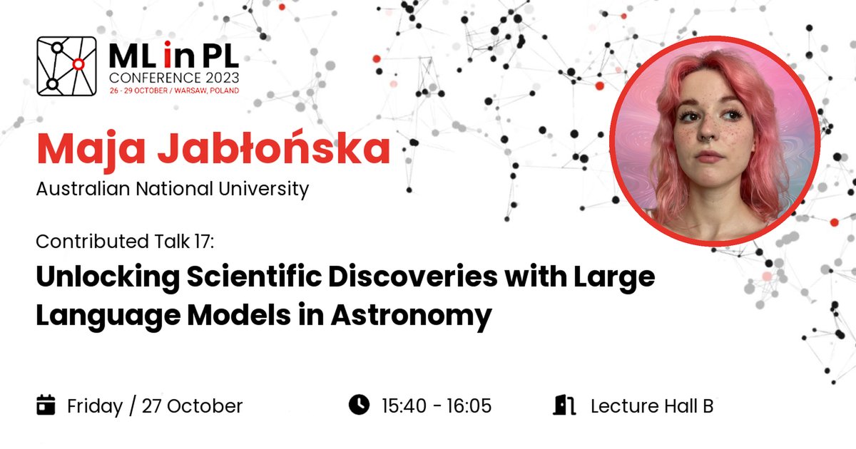 I am delighted to be presenting the results of our wonderful collaboration <a href="/universe_tbd/">UniverseTBD</a> at the upcoming <a href="/MLinPL/">ML in PL</a> Conference 2023!