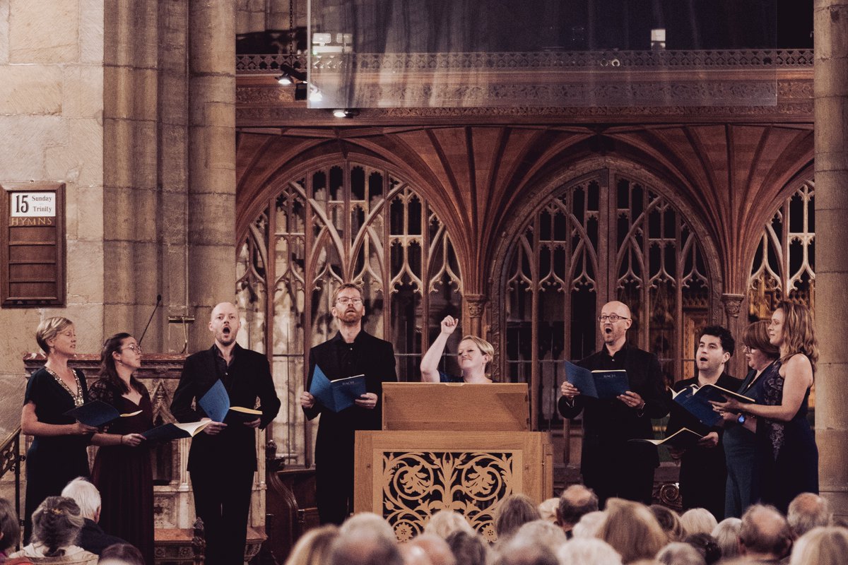 NewPathsMusic's tweet photo. Bach motets rang around St Mary's, interspersed with beautiful interludes by Ian Wilson.

📸 Matthew Johnson https://t.co/g14HMvP1BV