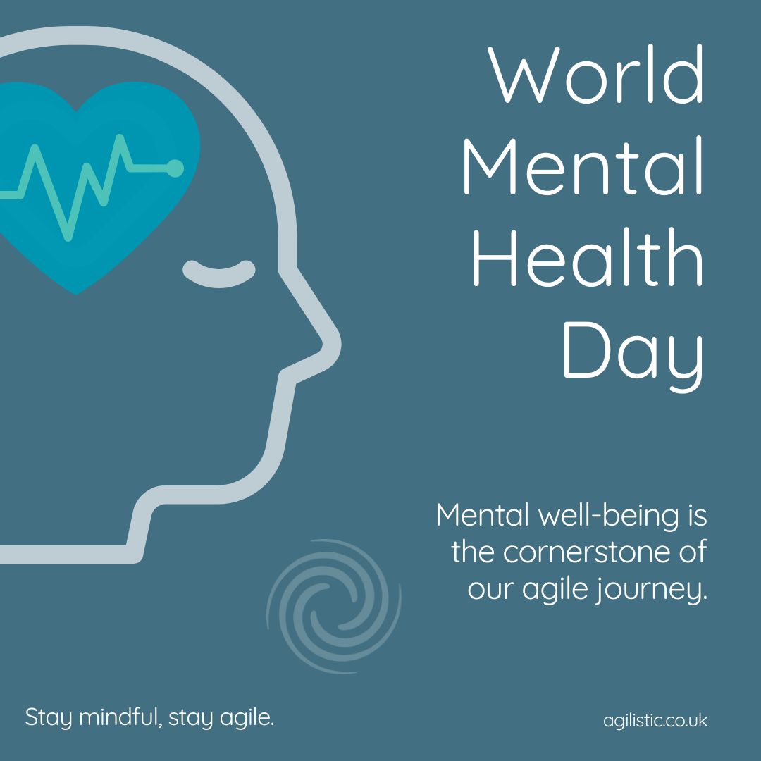 Prioritising mental well-being is not just essential; it's at the very heart of our agile journey. 💪 
Get in touch - buff.ly/3ZWrn1L 
#WorldMentalHealthDay #AgileMindset