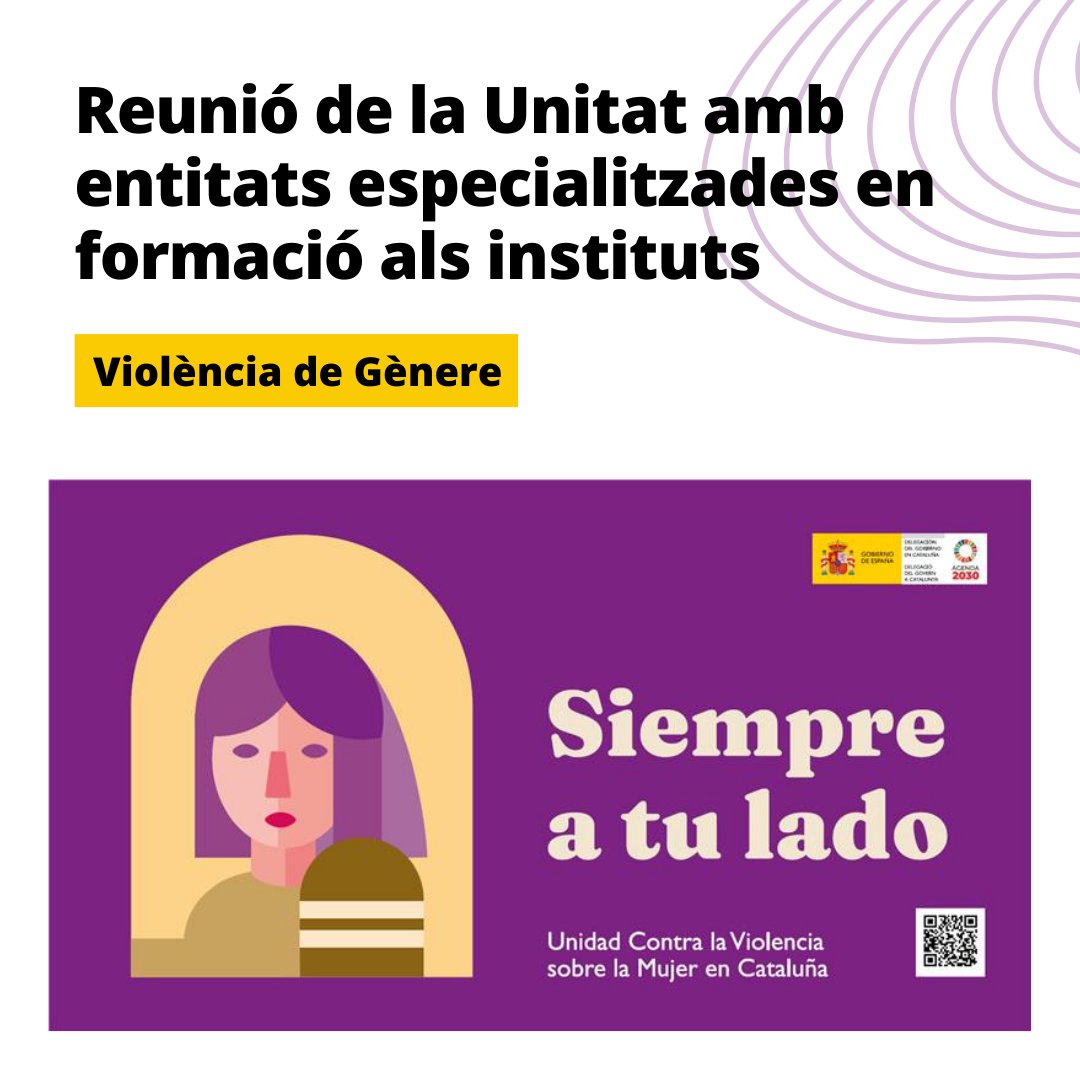📣 La Unidad de Violencia contra la Mujer en Barcelona de la Subdelegación del Gobierno de España se reunió con las entidades Cúrcuma, VIRA y Entre Homes el 15 de septiembre. 

💪📱Juntos, comprometidos en formar y prevenir la Violencia de Género en entornos digitales.
