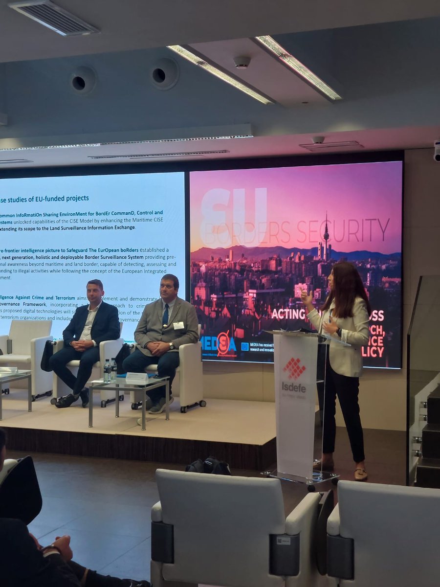TENACITy showcase at the MEDEA Project Borders Security: Acting Ahead across Research, Practice, and Policy. <a href="/Centerforsecur1/">ΚΕΜΕΑ - Center for security studies</a>  showcased <a href="/TenacityProject/">TENACITy Project</a>  in Madrid at <a href="/Isdefe_/">Isdefe</a>  premises. Read More: tenacity-project.eu/kemea-showcase…
#horizon #Europe #Project #Security