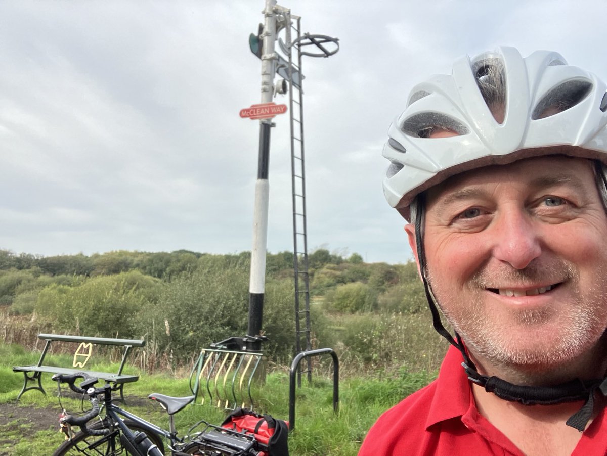 SustransWMids's tweet photo. As a Sustrans representative, I am proud to be promoting information sessions in the community re the upcoming work on the McLean Way today! #backthetrack https://t.co/Ag6AeoeCbW
