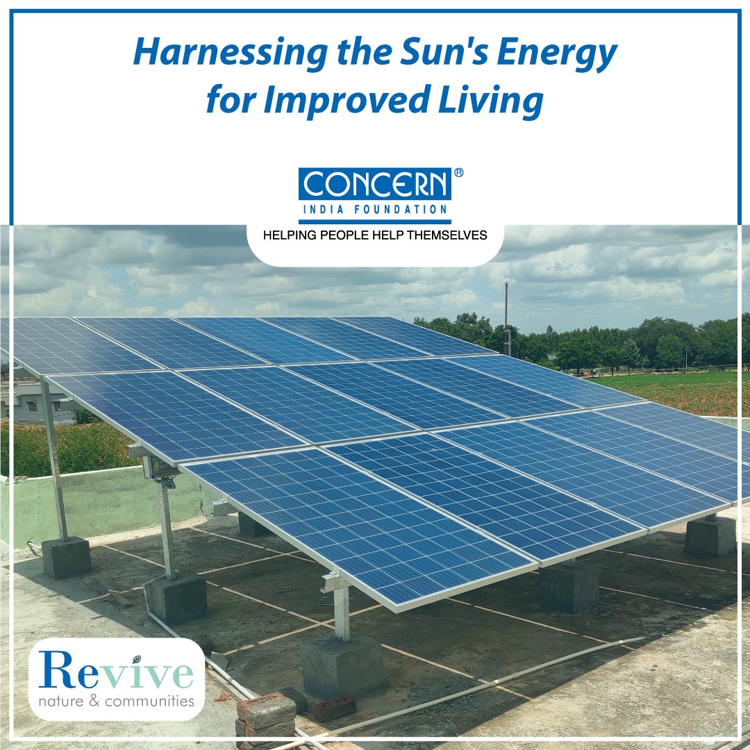 Promoting renewable energy through solar lighting systems. <a href="/ConcernIndia_/">Concern India Foundation</a> is ensuring a greener, cleaner future by successfully installing solar lights in schools and (PHCs), thereby extending access to electricity to underserved communities.  #solarpower #RenewableEnergy #india