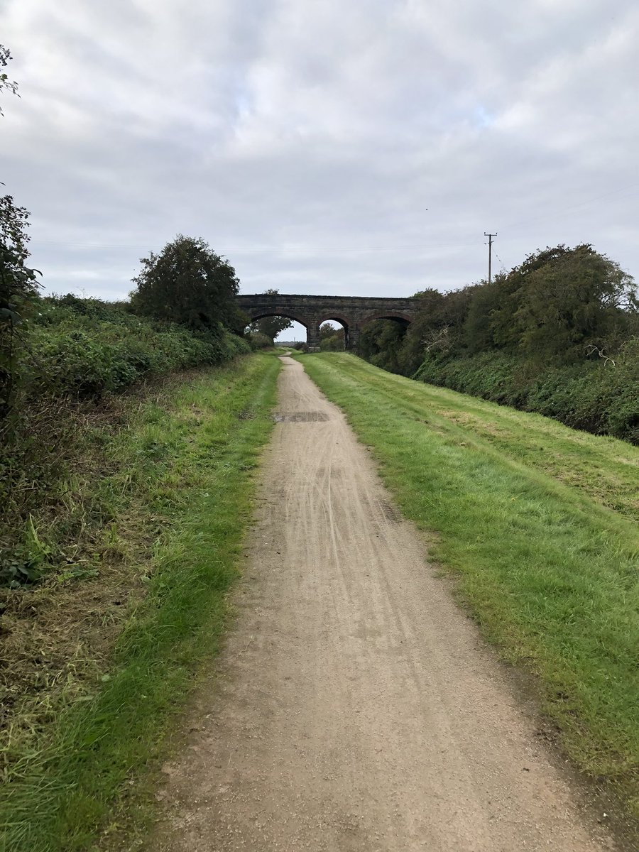 EmilyAtSchool's tweet photo. Not everyday you get to ride the @TPT_National to work. Southport to Maghull with some very lovely surfaced path from @SustransNorth. I won’t reveal which one of us skidded off but I did look like Jackson Pollock had taken to me with a can of mud by the time we arrived. https://t.co/RV3QOk2wed