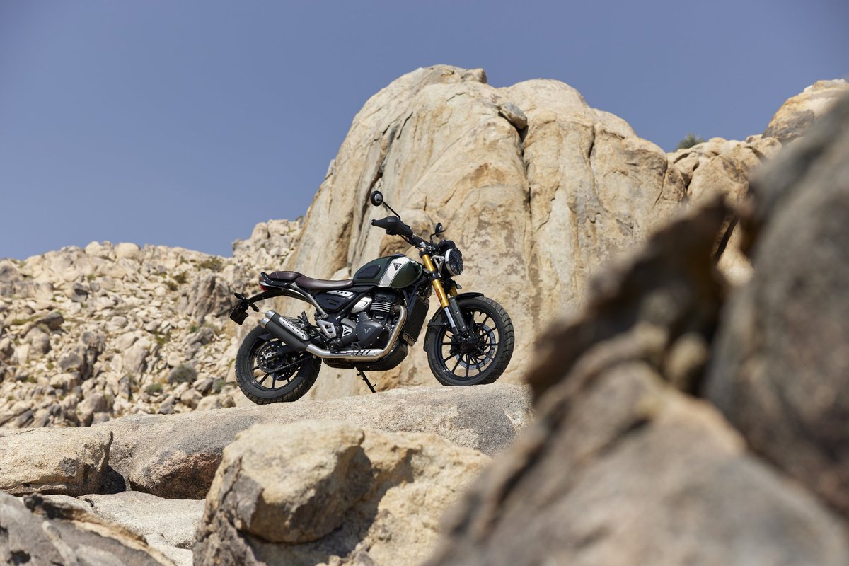 Sagarsheldekar's tweet photo. And in other news, the @IndiaTriumph #Scrambler400X has been launched at 2.63L ex-showroom👀. That's 30k more than the #Speed400. Will be riding it dayafter to see if it can hold a candle to its elder sibling! https://t.co/uguQ7jemmH