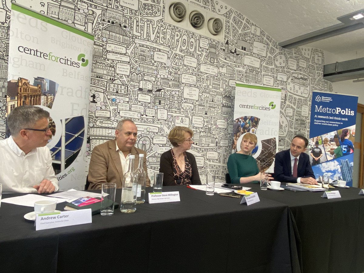 Great morning speaking on our policy recommendations for #highstreets at #LPC23 fringe event with @CentreforCities. Lots of interesting conversation with @jamesmurray_ldn following #rachelreeves speech highlighting high streets + #businessrates reform which our evidence supports