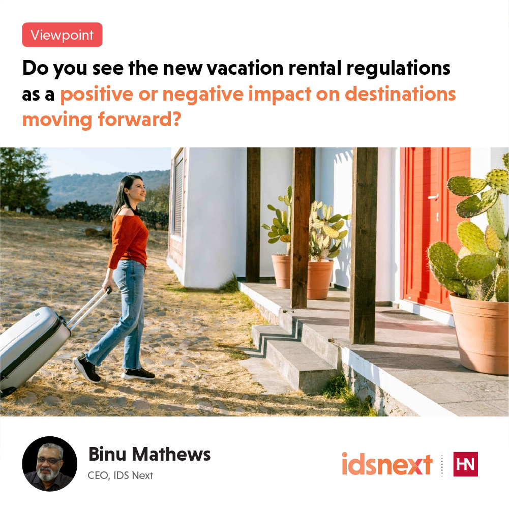 Are new vacation rental rules good or bad for the future of destinations? where our CEO Binu Mathews adds valuable insights to the HN World Panel discussion on Hospitality Net.

#IDSNext #InsightsbyIDS #hospitalitynet #vacationrental #travelandtourism

bit.ly/3LPRiC3