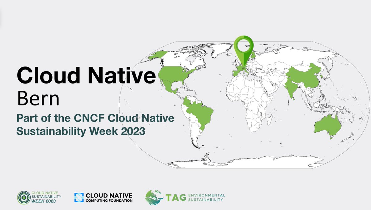 The CNCF Cloud Native Sustainability Week is in full swing 💚 There is also a local meetup in Bern today; we still have some seats left if you'd like to join: meetup.com/cloudnativeber…

#CloudNativeSustainabilityWeek @CNCFEnvTAG