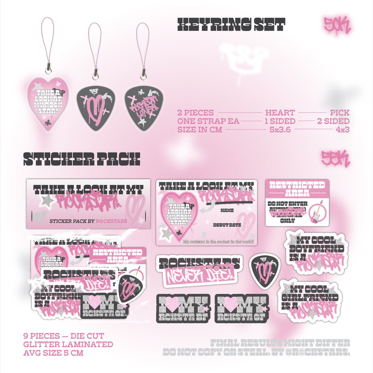 𝐓𝐀𝐊𝐄 𝐀 𝐋𝐎𝐎𝐊 𝐀𝐓 𝐌𝐘 𝑹𝑶𝑪𝑲𝑺𝑻𝑨𝑹!
ㄴ a collection by rcckstars 𖤐

𖦹 period: ~ 20/10 (11.59 PM WIB) 
𖦹 price: 50k - 85k 
𖦹 details in pic

order here ☺︎
𖤐 bit.ly/myrckstr
⁂ G.O > DM

questions please send through cc ♡