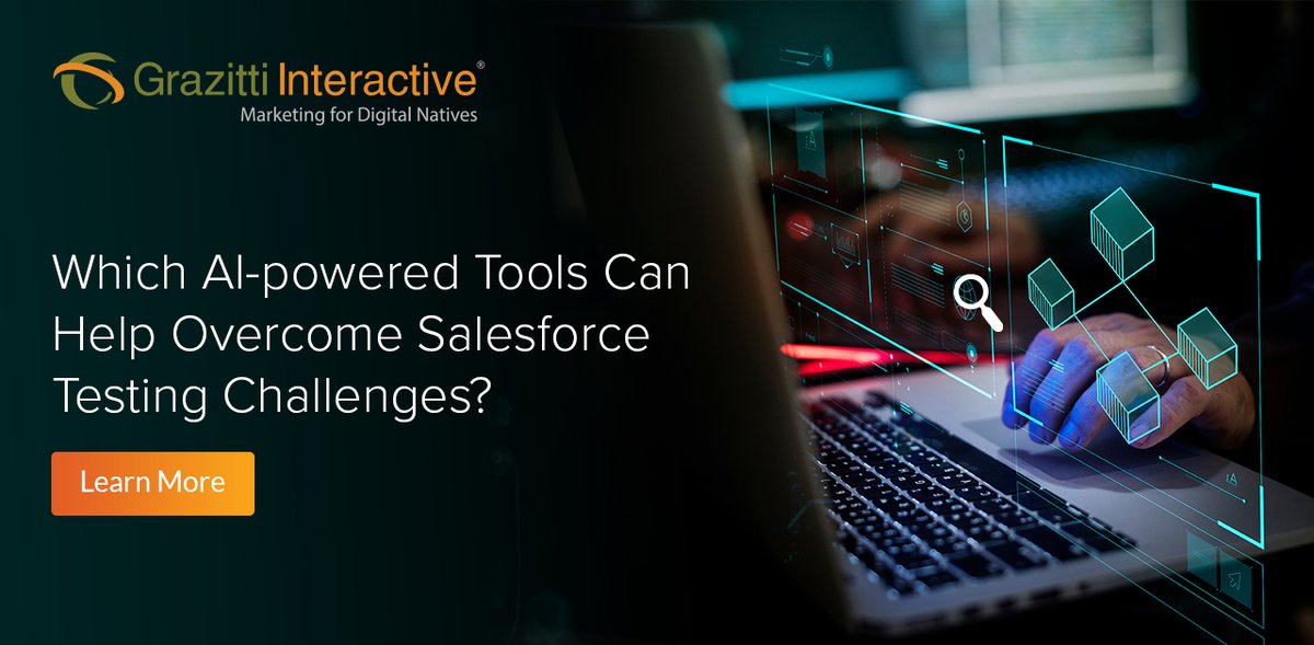 Grazitti's tweet image. AI-powered test automation tools enable early testing in the SDLC process, reduce operational expenses, and meticulously document testing phases. Learn more in this quick read -
👉 ow.ly/YH4050PUs5P 👈
#SalesforceAutomation #SalesforceTesting #SalesforceQA #grazitti