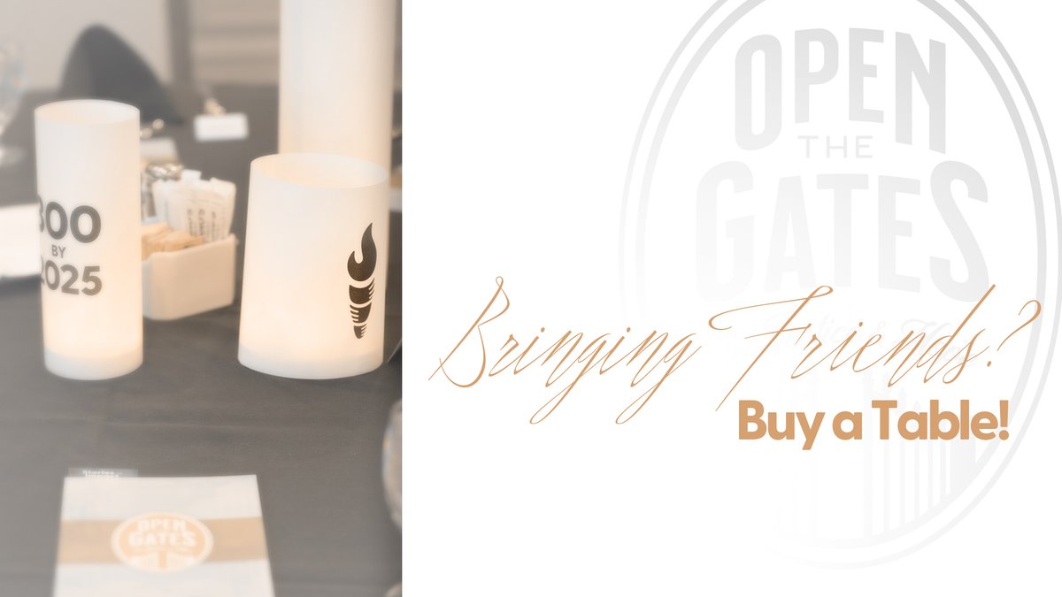 👥 Round up your friends and make it a night to remember! Purchase a table at the Open the Gates Gala and share the joy of supporting God's justice for all. Limited tables are available, so act fast! administerjustice.org/openthegates #OpenTheGates #AdministerJustice