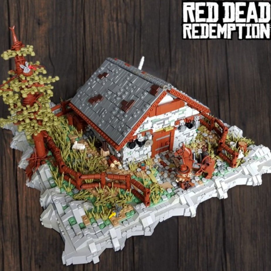 Seeing that I've been getting into Red Dead Redemption, I've decided to search for a Lego MOC, and stumbled across this beauty👌 "The Meteor house" off of Red Dead Redemption 2! Hope you guys enjoy🤟 #Lego #afol #RedDeadRedemption #RockstarGames